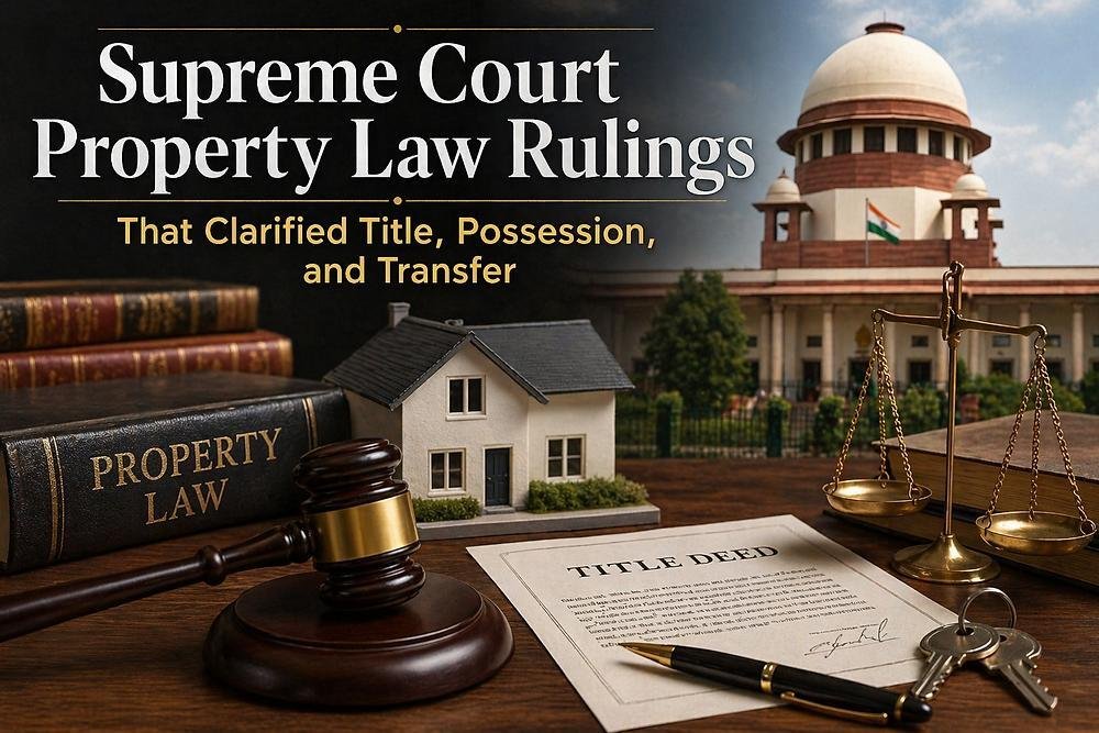Supreme Court on Property Disputes: Important Rules on Ownership and Possession